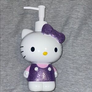Sanrio Hello Kitty Purple and White Soap Dispenser